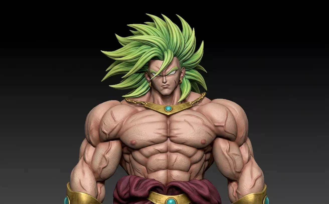 Broly - Dragon ball - Fanart - Splitpart 3D print model