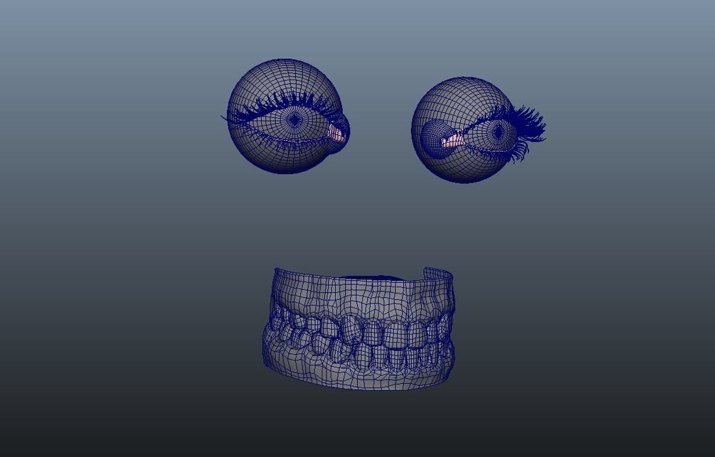 Zbrush maya 3d basemesh basemodel of girl body painting Low-poly 3D model_8