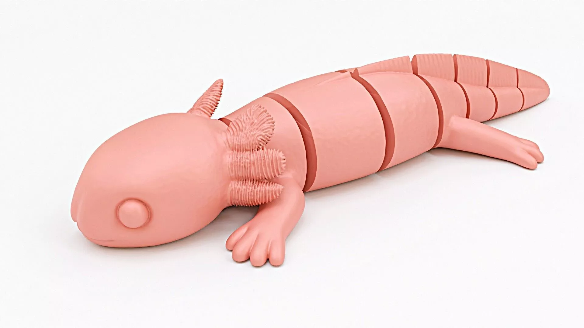 Flexi Articulated Axolotl 3D print model