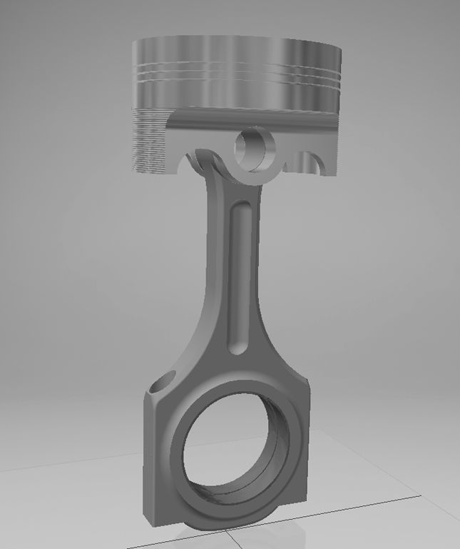 Car Engine Piston 3D print model_2