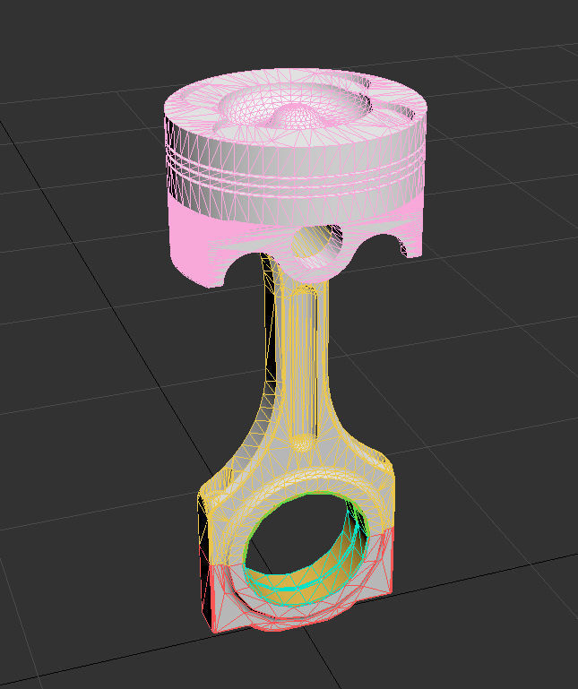 Car Engine Piston 3D print model_6