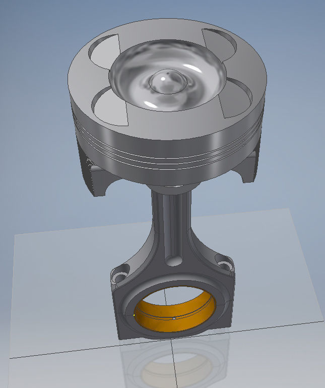 Car Engine Piston 3D print model_4