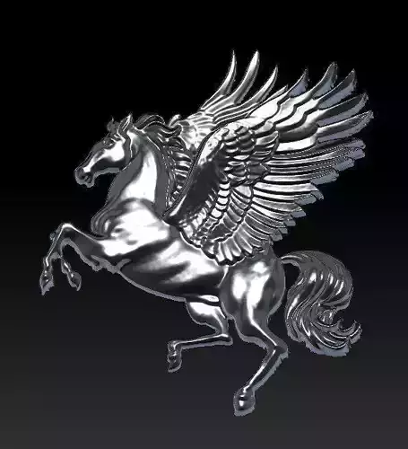 Winged horse Free 3D model