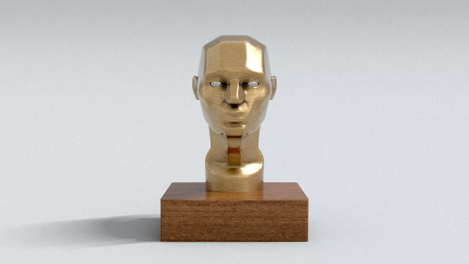 laos Male Head Bust 3D model