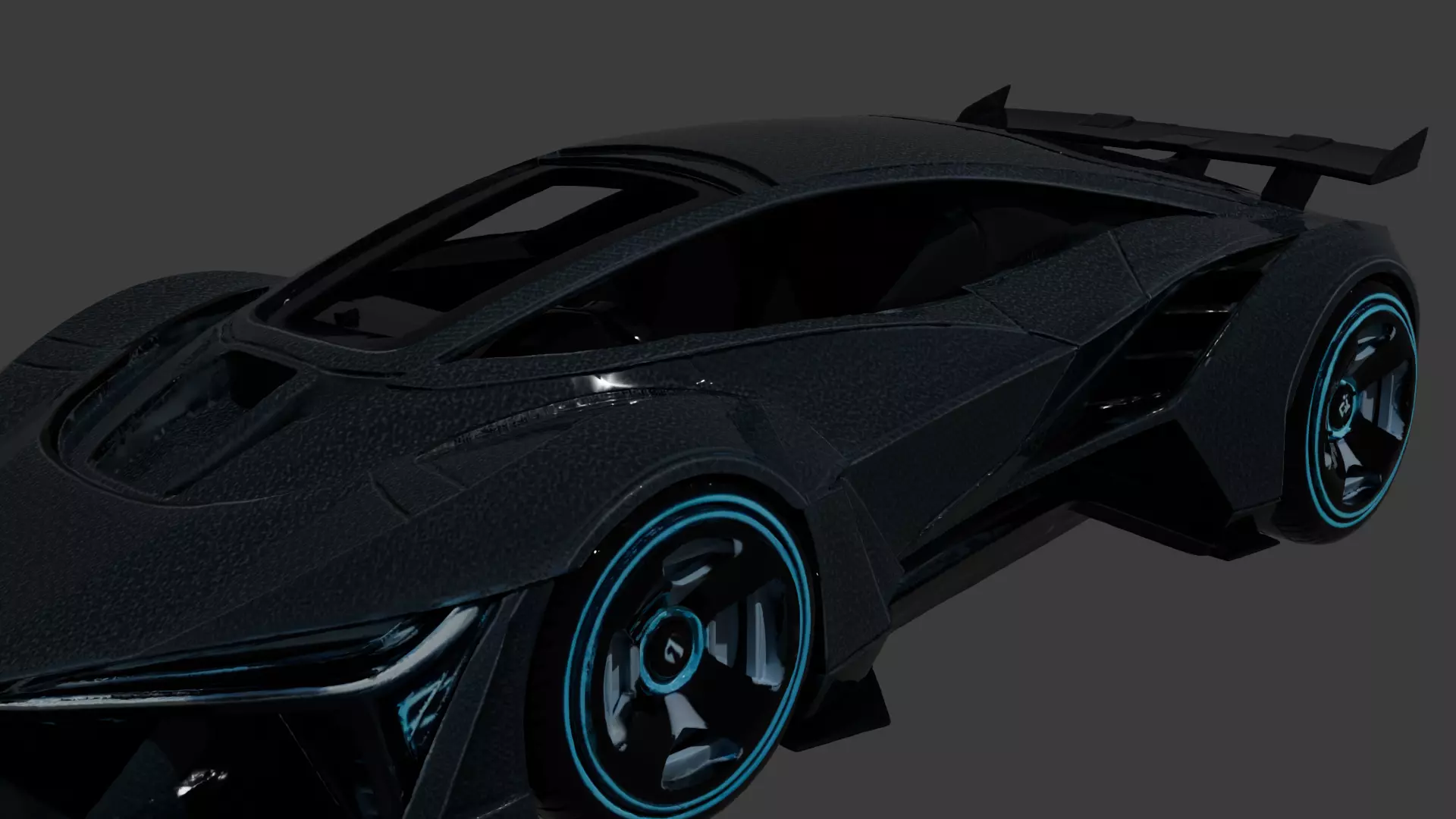 Futuristic Sports Car Concept High Quality 3D Printable Model 3D print model