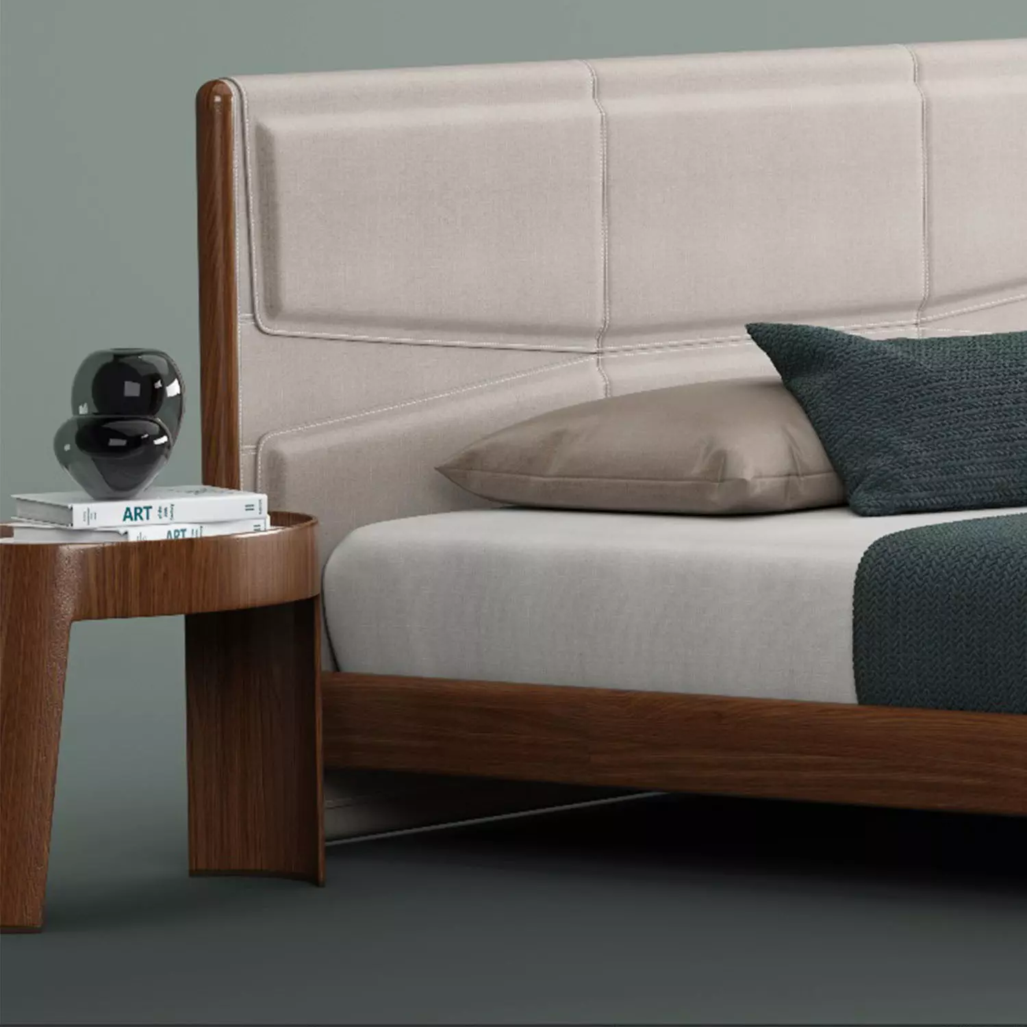 Giorgetti pochette beds  fabric 3D model_0