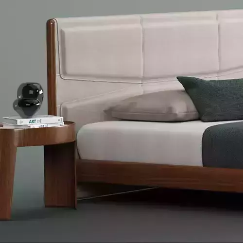 Giorgetti pochette beds  fabric 3D model