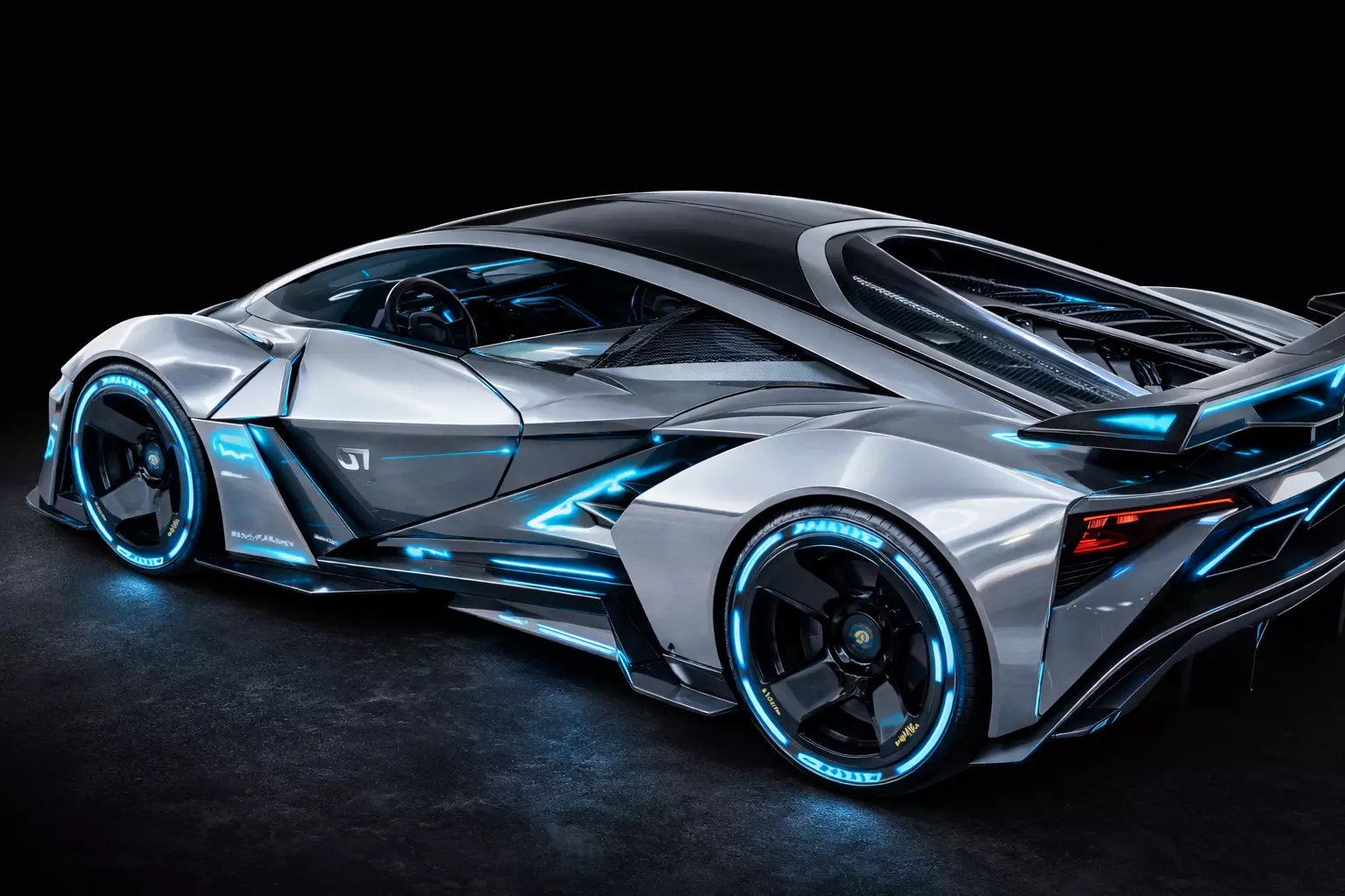 Futuristic Sports Car Concept High Quality 3D Printable Model 3D print model