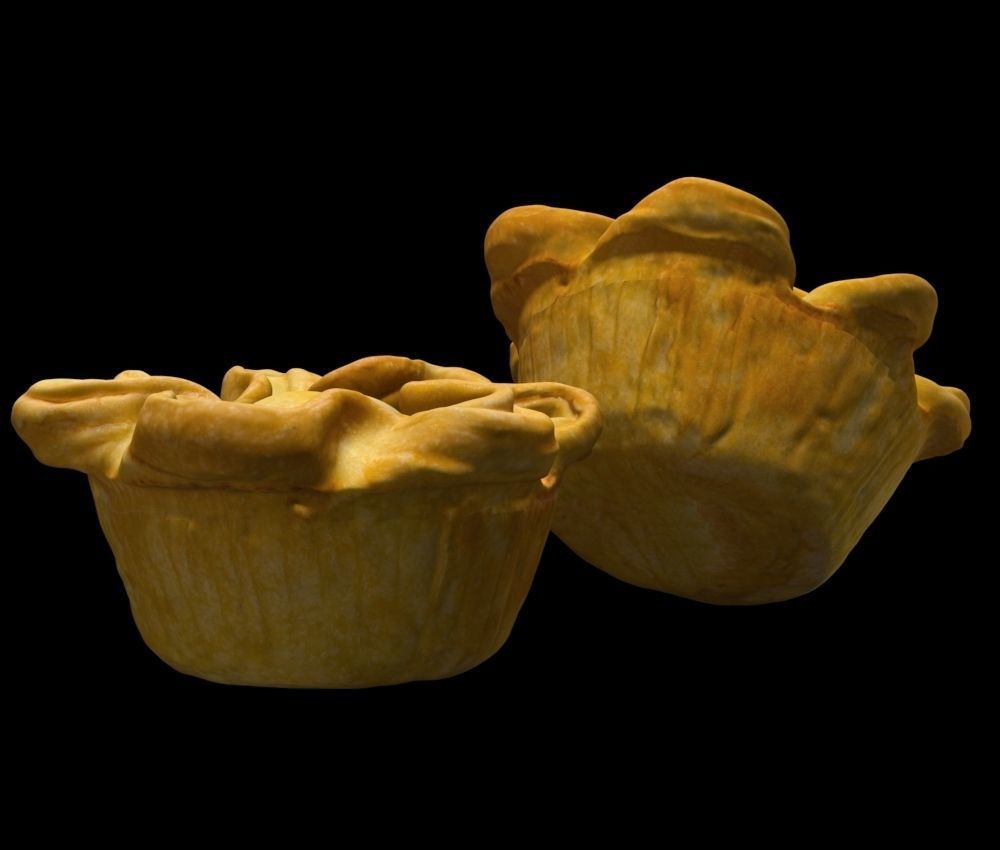 Mini Chicken Pot Pie 3D model_3