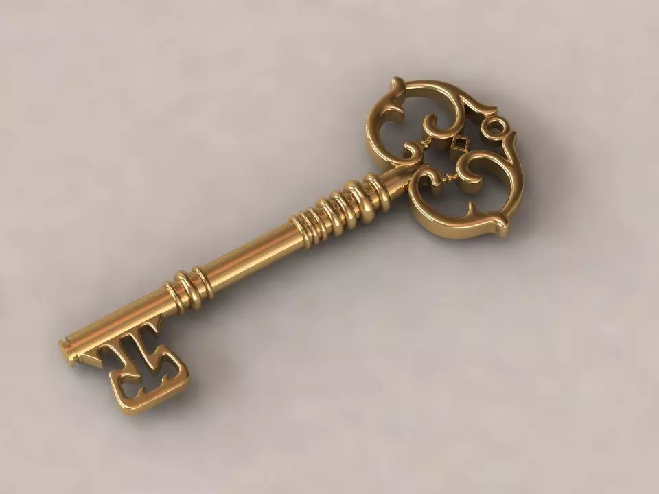  Pendant key 3D print model_0