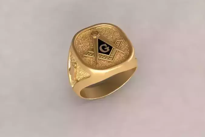 signet gold masonic ring