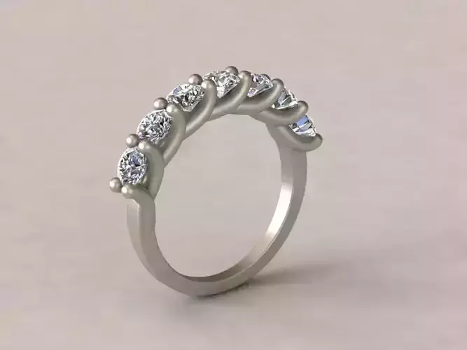 Ringlet diamond wedding ring gold