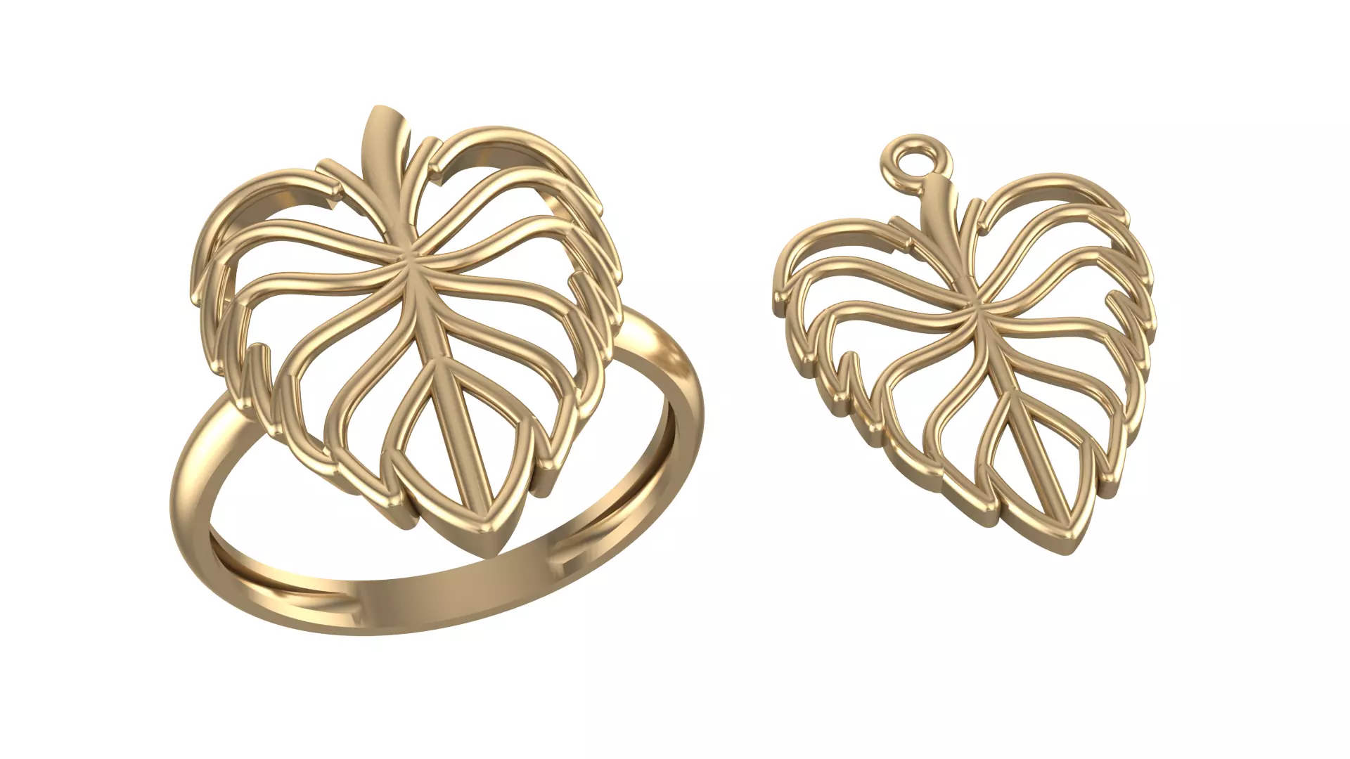 Leaf Half Set 3D print model