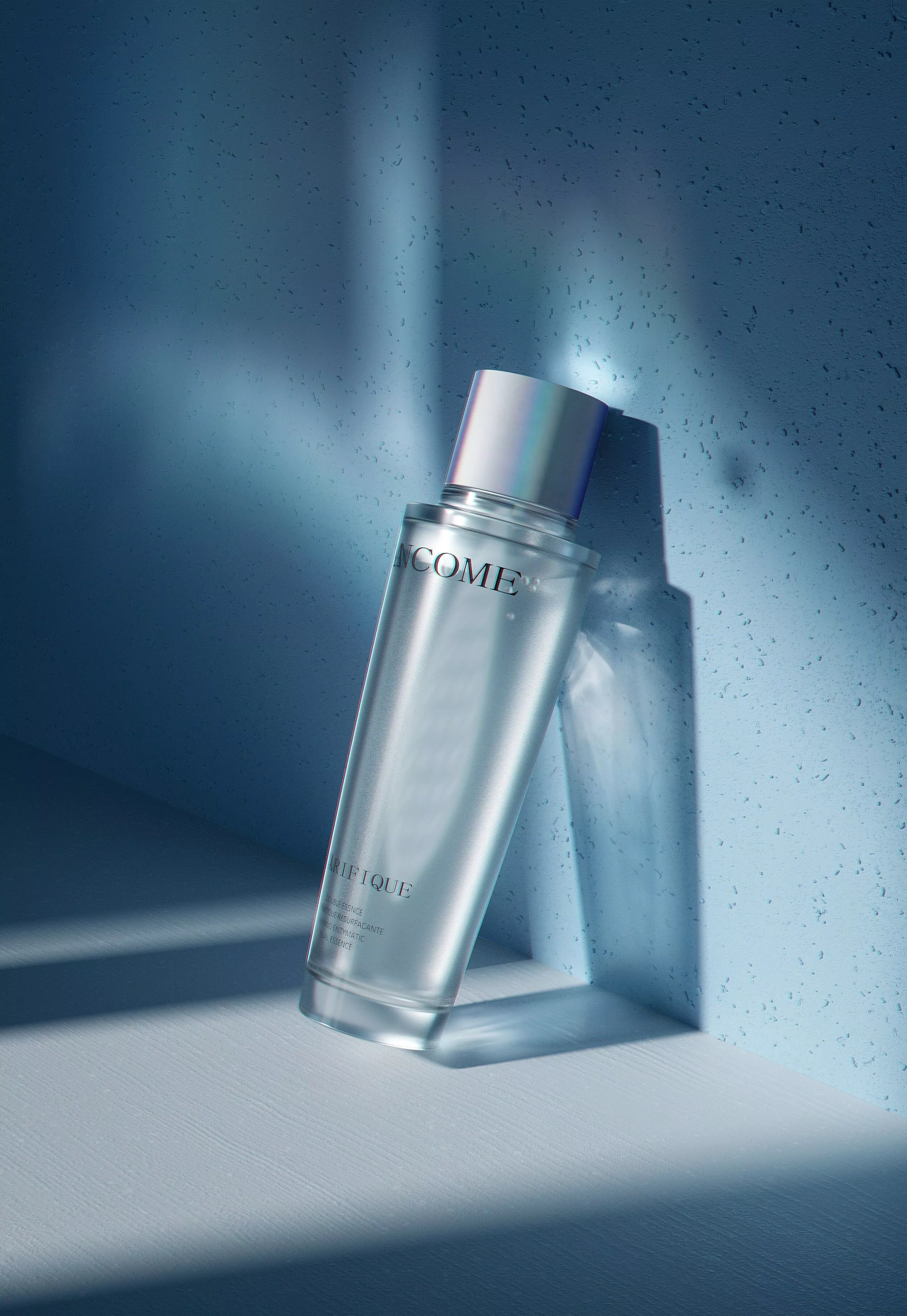 C4D Octane Beauty Cosmetics Render Frosted Glass Serum Bottle 3D model