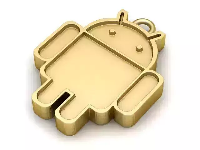 Pendant android logo key ring 3D print model