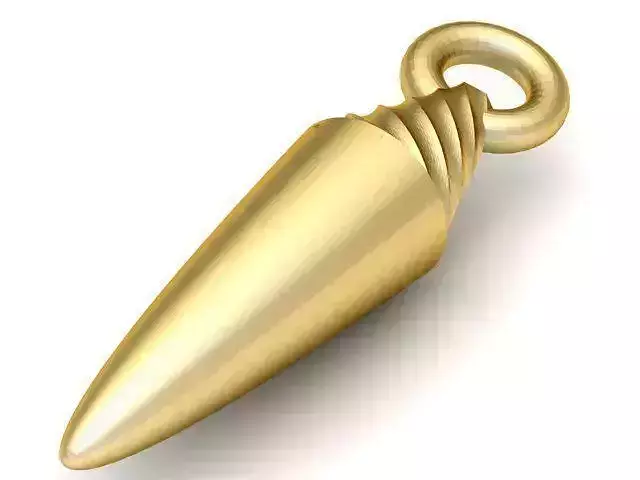 Pendant gold spike