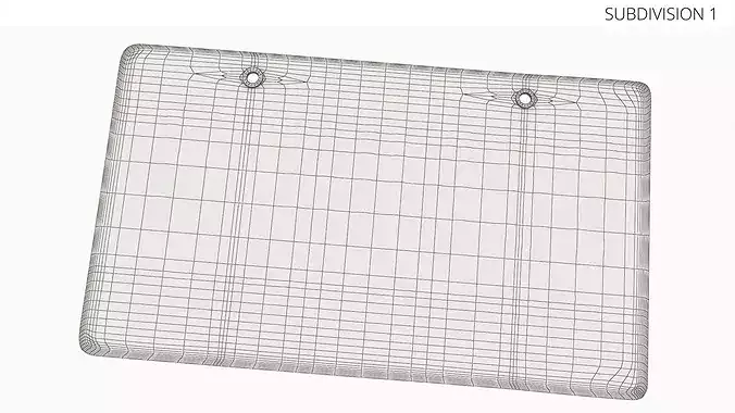 Emirates Dubai Vehicle License Plate 3D model 7