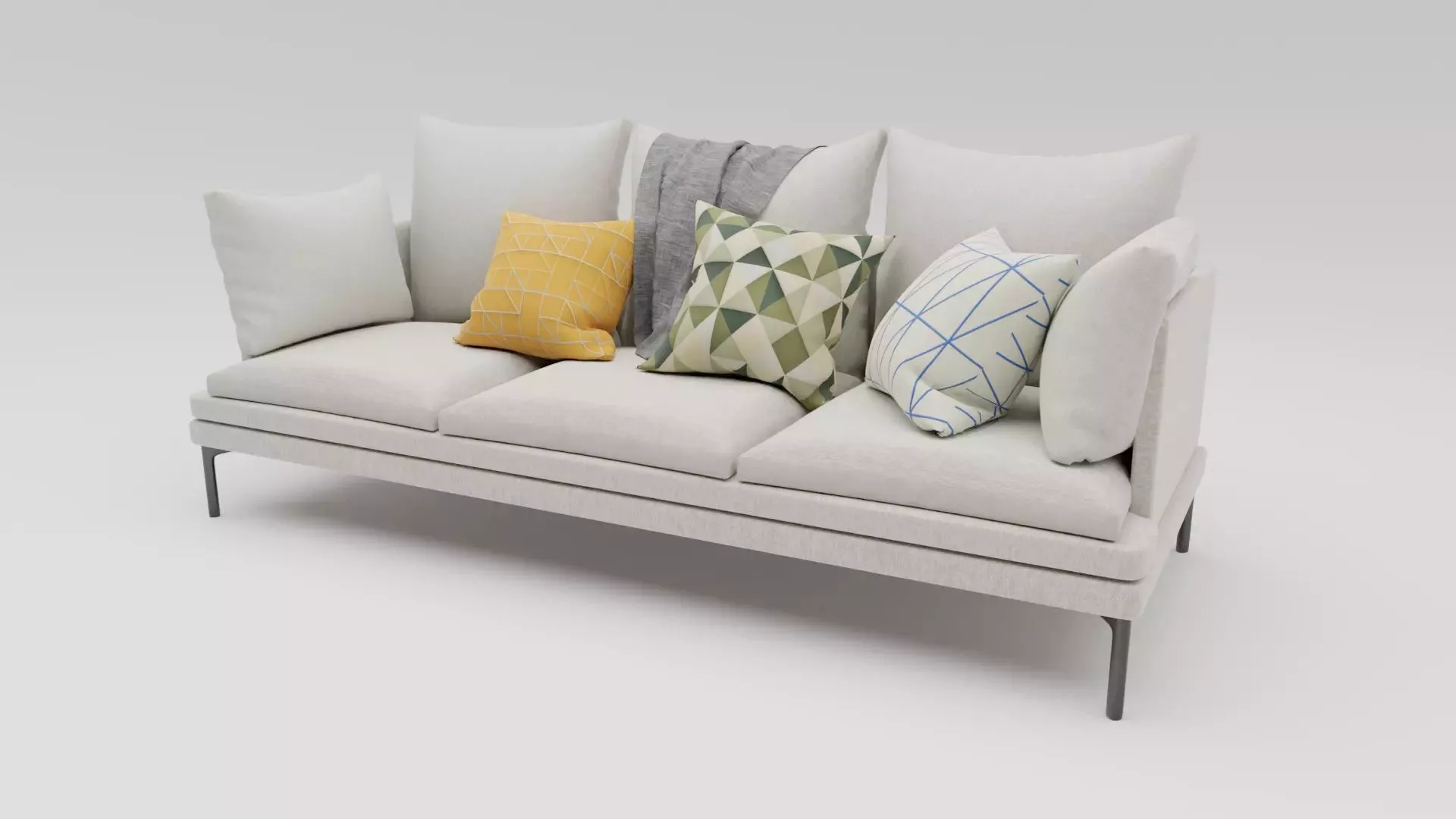 Couch Williams 302 Low-poly 3D model