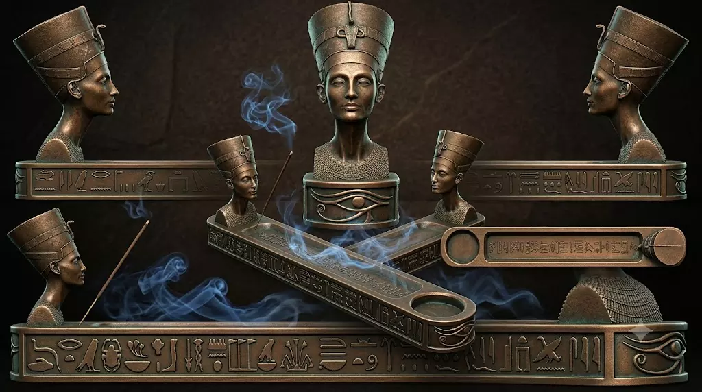 Nefertiti Egyptian Incense Burner 3D Printable Model 3D print model