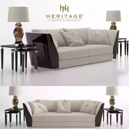 Heritage oasi sofa 3D model