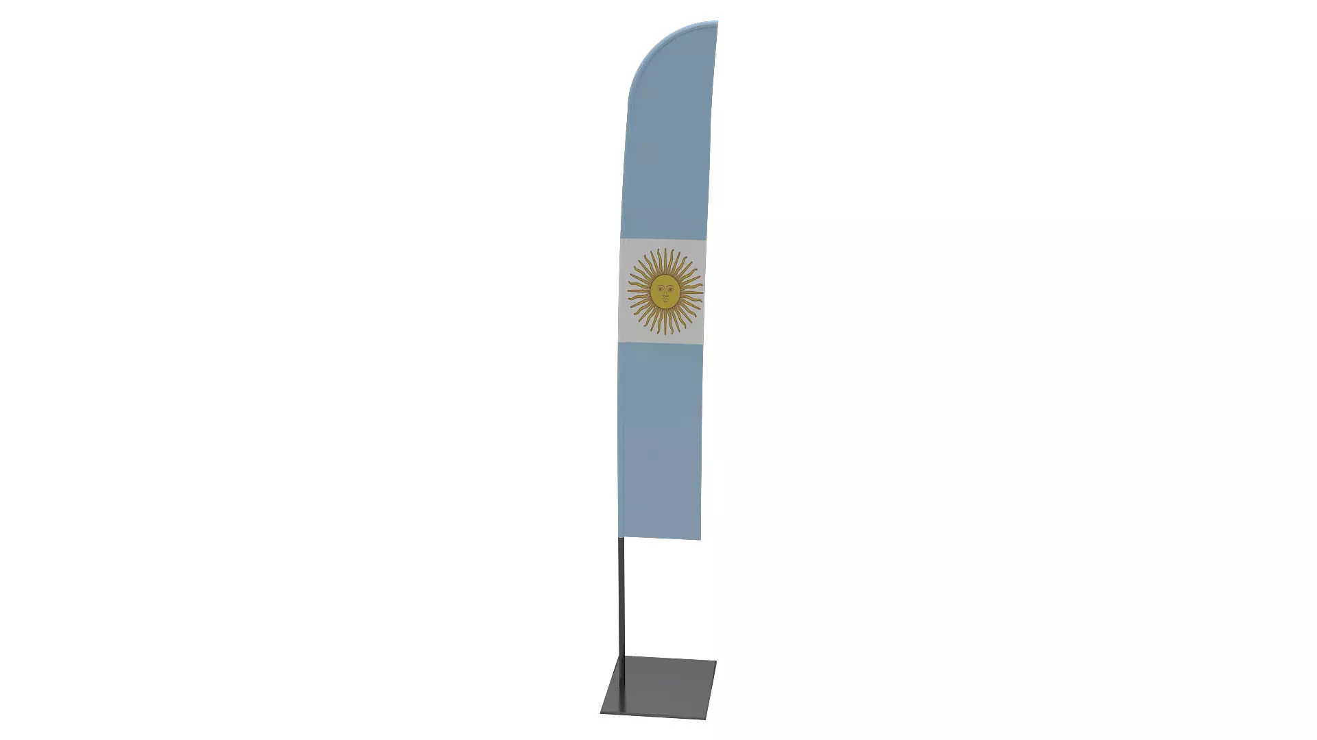 Advertising flag 3D model