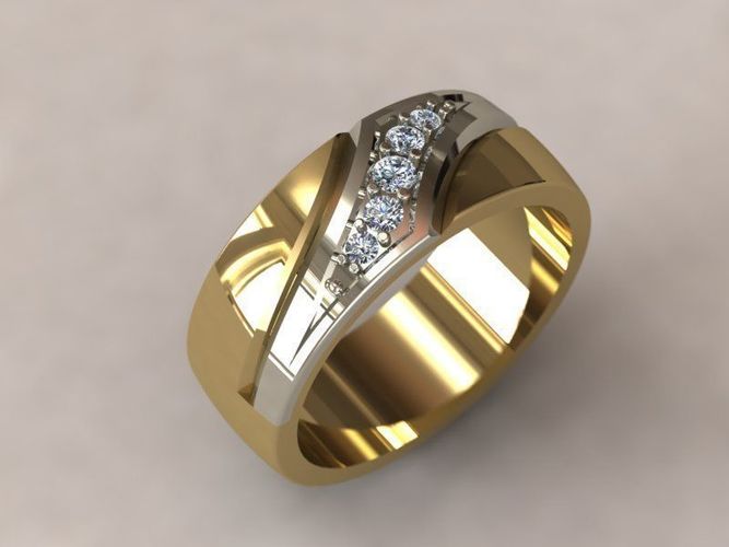  Zigzag ring 3D print model