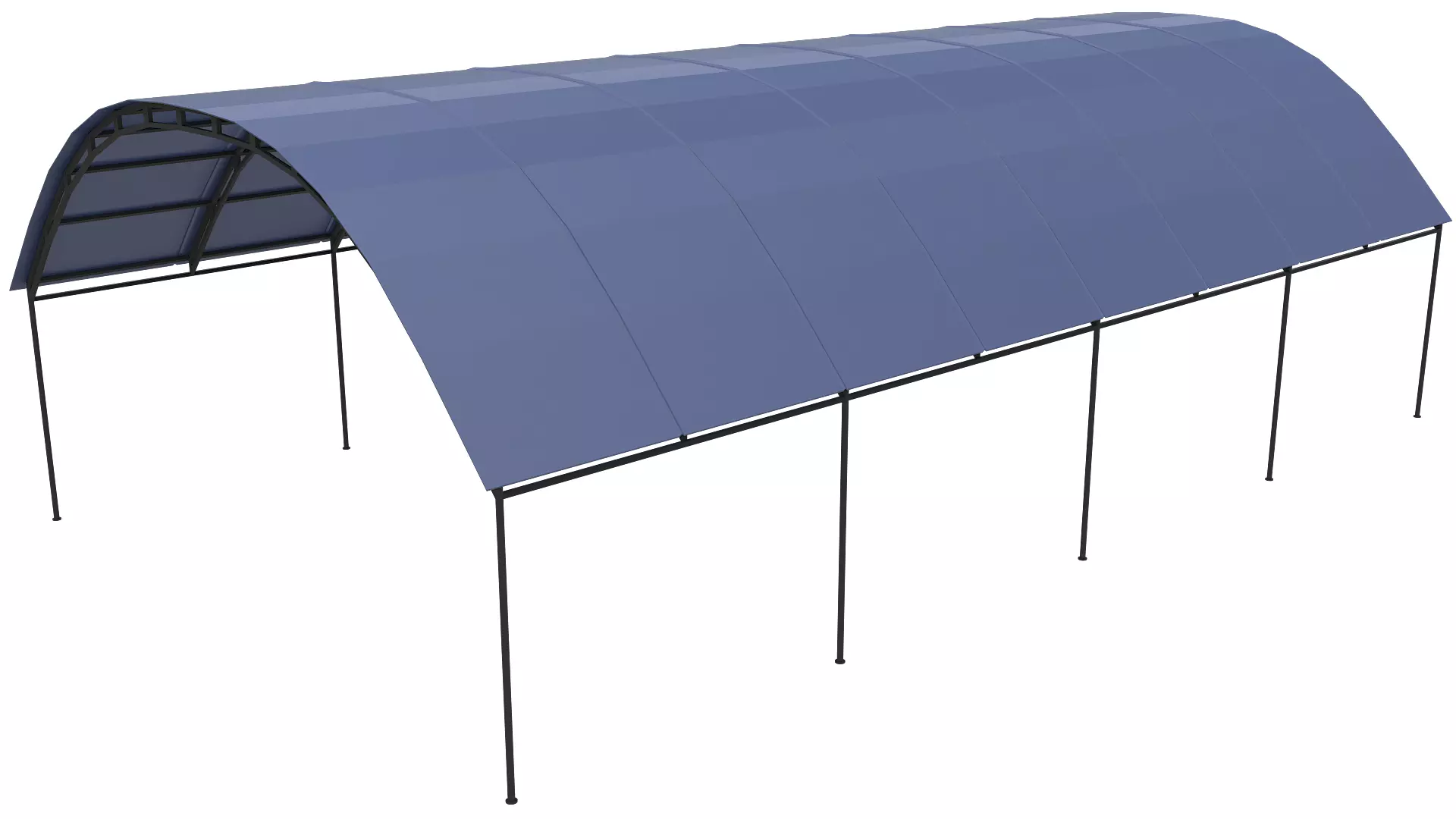 Arc Roof Steel Structure 3D model