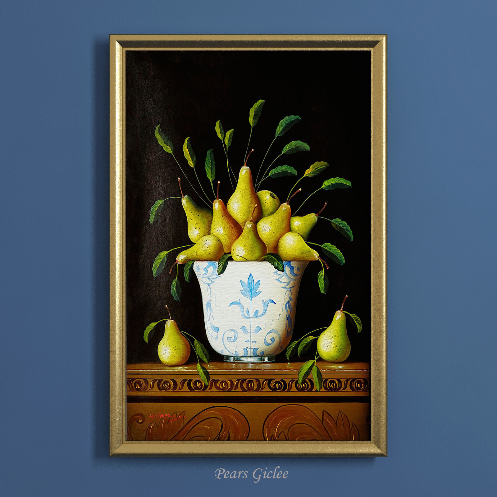 The collection of contemporary paintings set Low-poly 3D model_7