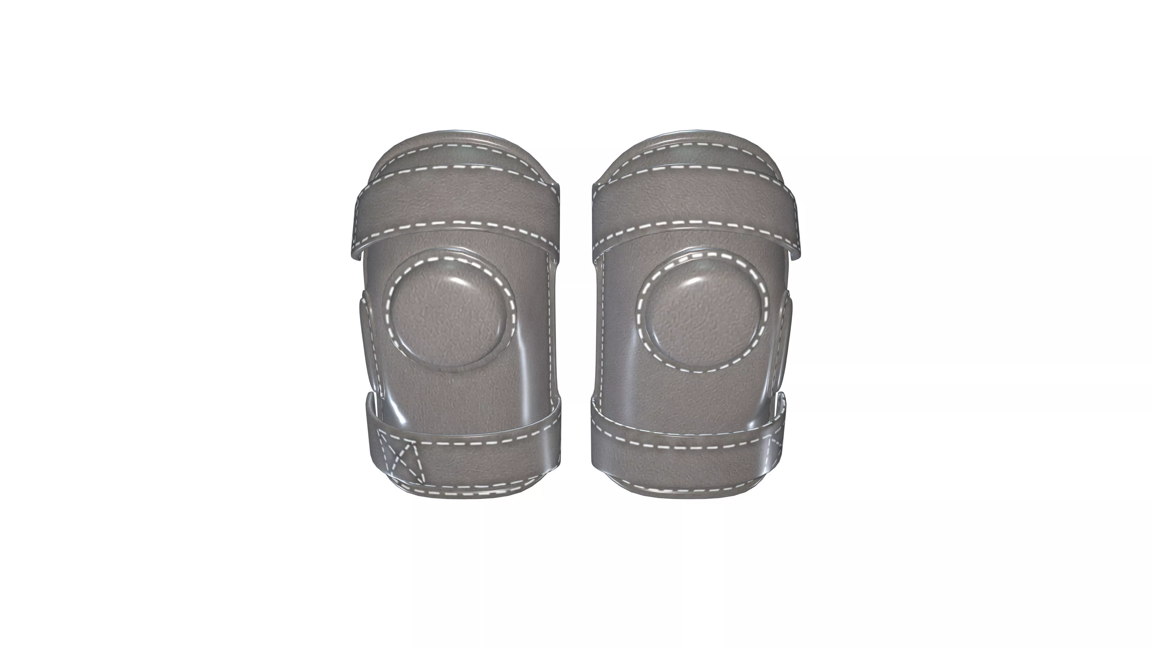 Protective Knee Pads 3D Model - Game Ready Safety Gear Free low-poly 3D model