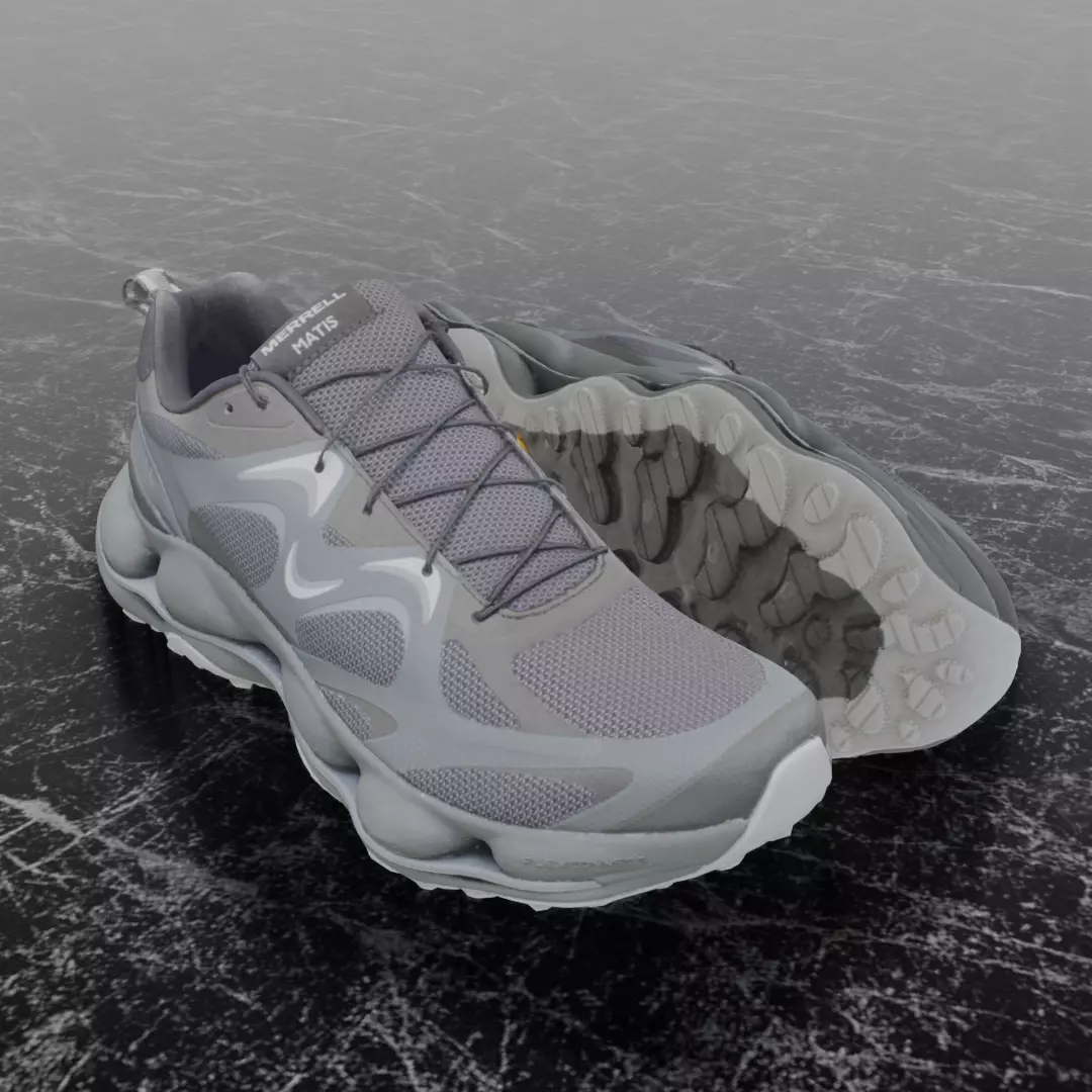 MERRELL SPEED ARC MATIS - GREY 3D SHOES Low-poly 3D model