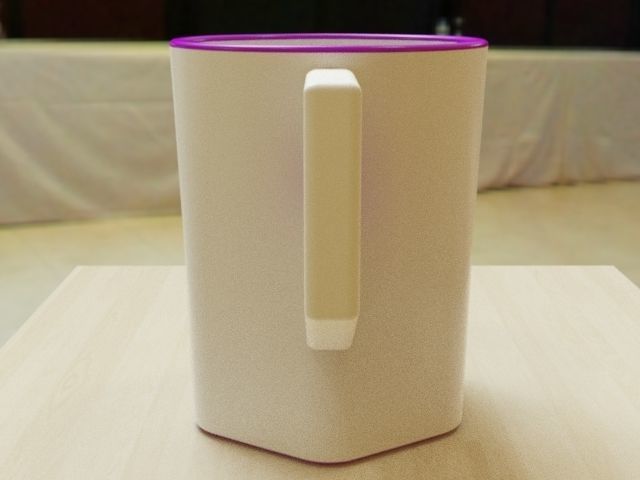 Simple stylish mug 3D print model_5