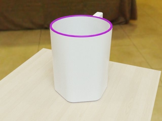 Simple stylish mug 3D print model_7