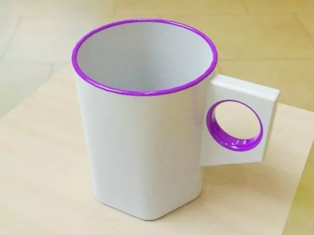 Simple stylish mug 3D print model_0