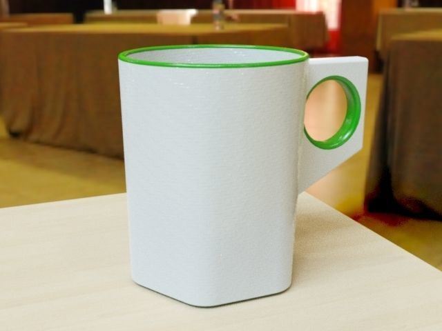 Simple stylish mug 3D print model_1