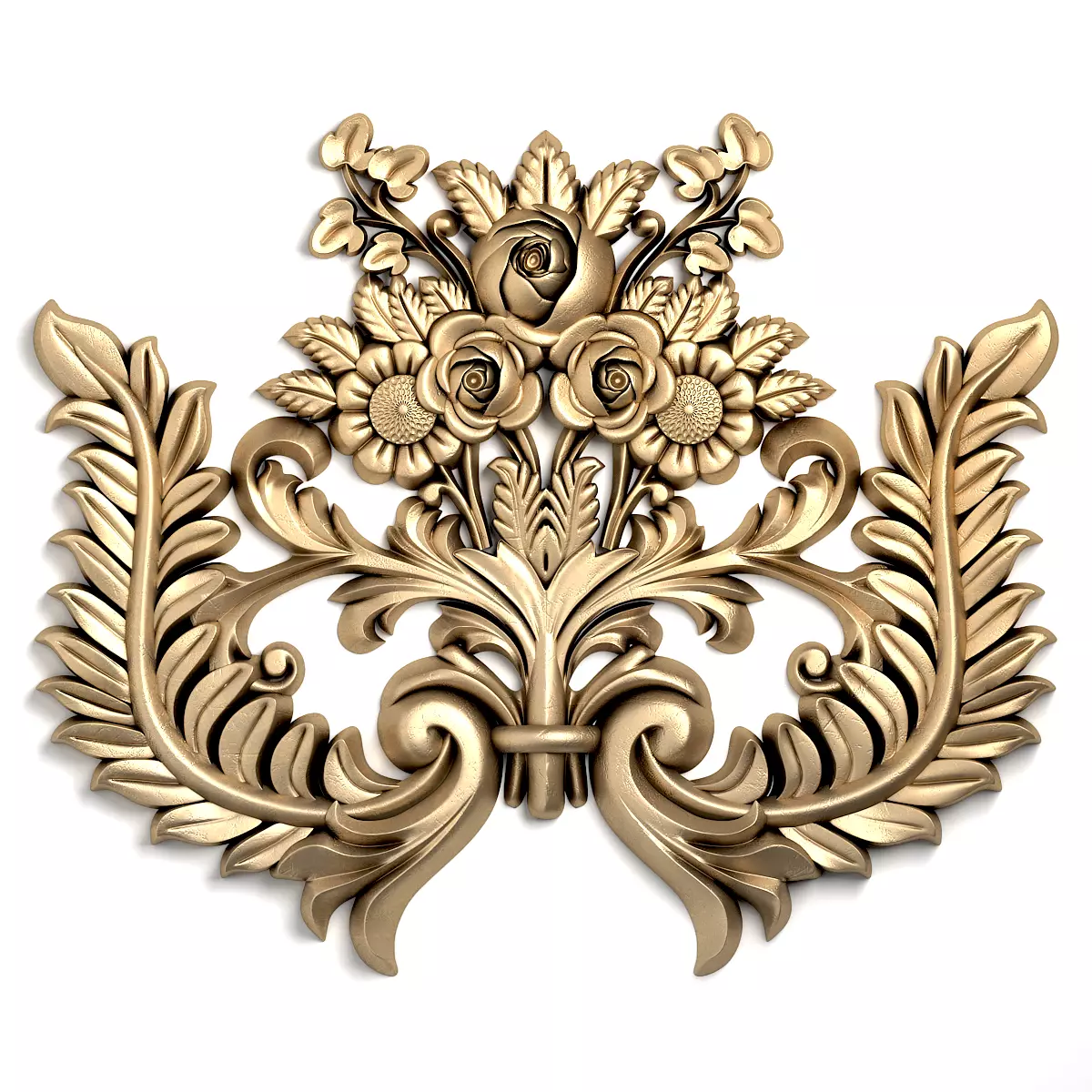 Carved Decor Vertical 18 3D model