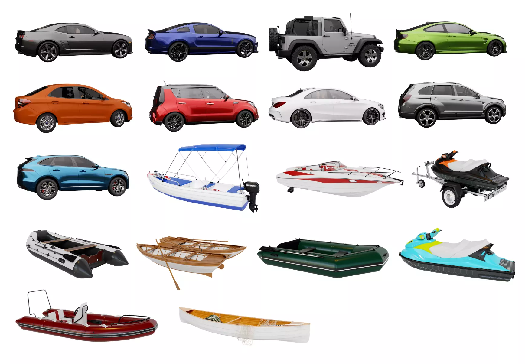Vehicles 3D Collection 3D model