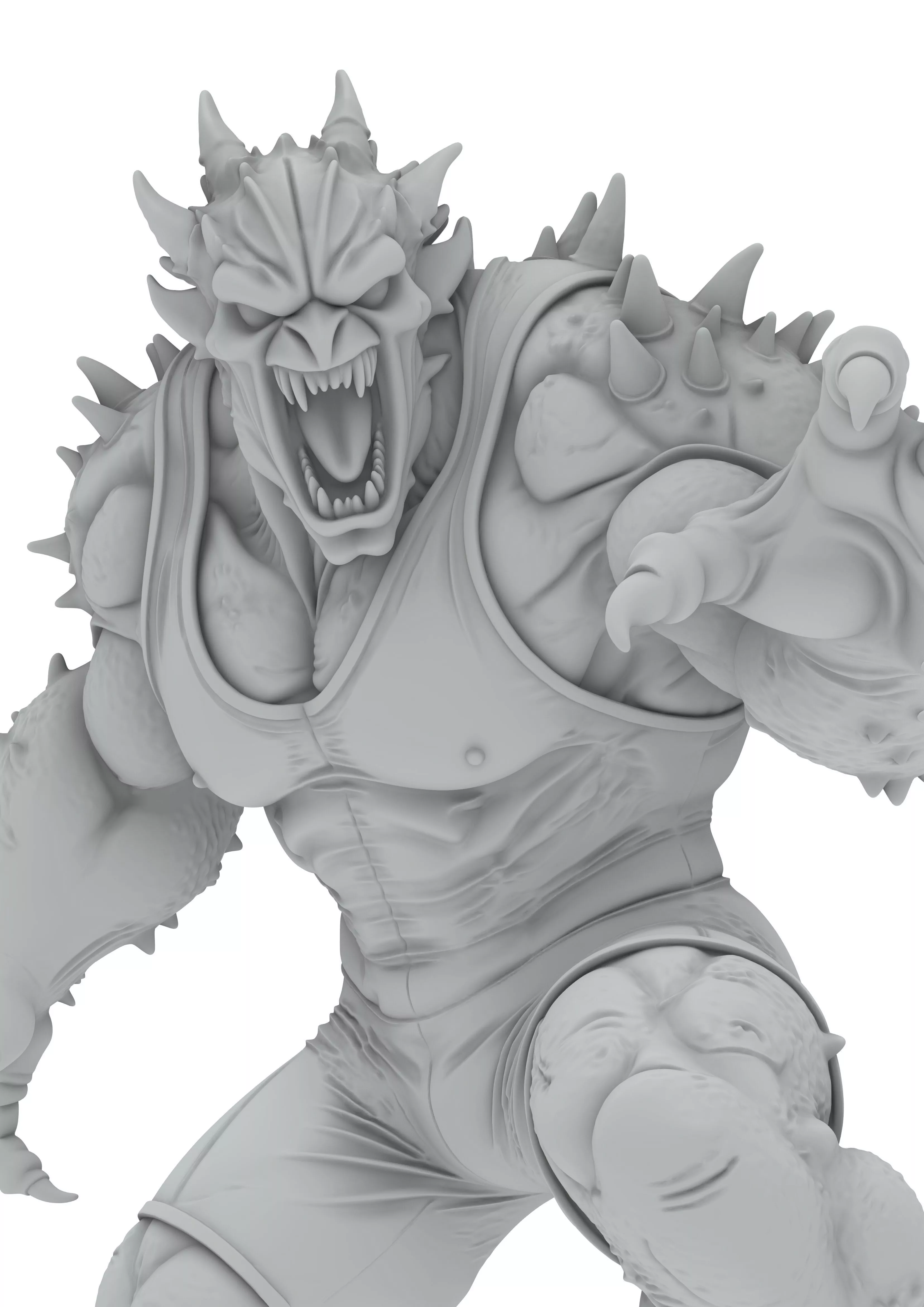 Animal Human Brutal Mutant Horror Beasts Monster 3D print model