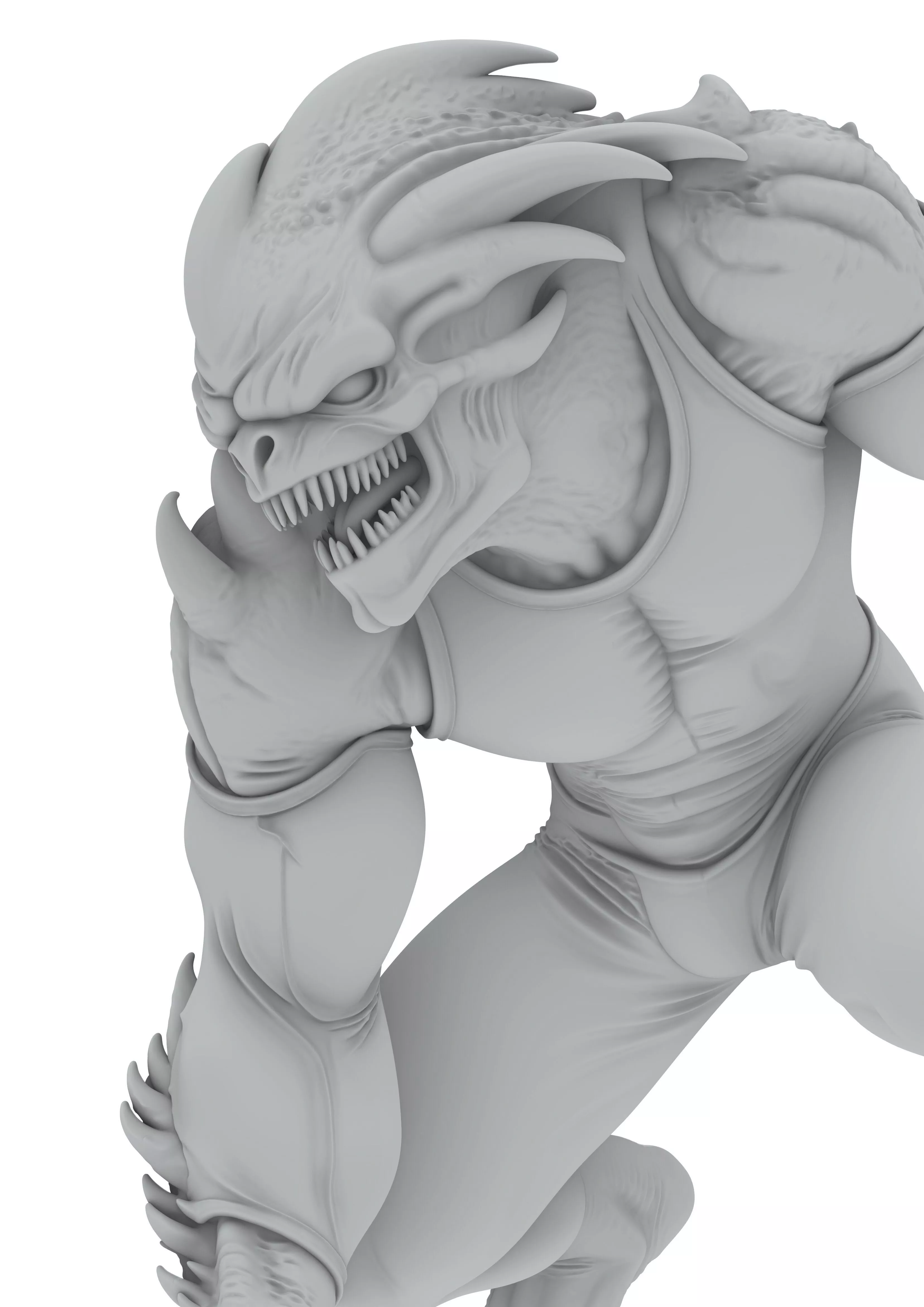 Animal Human Brutal Mutant Horror Beasts Monster 3D print model
