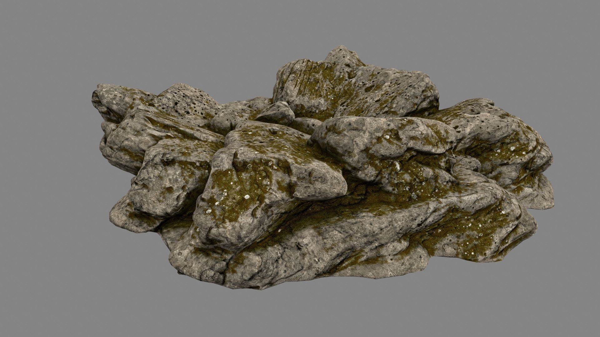 Desert Rock Low-poly 3D model_10