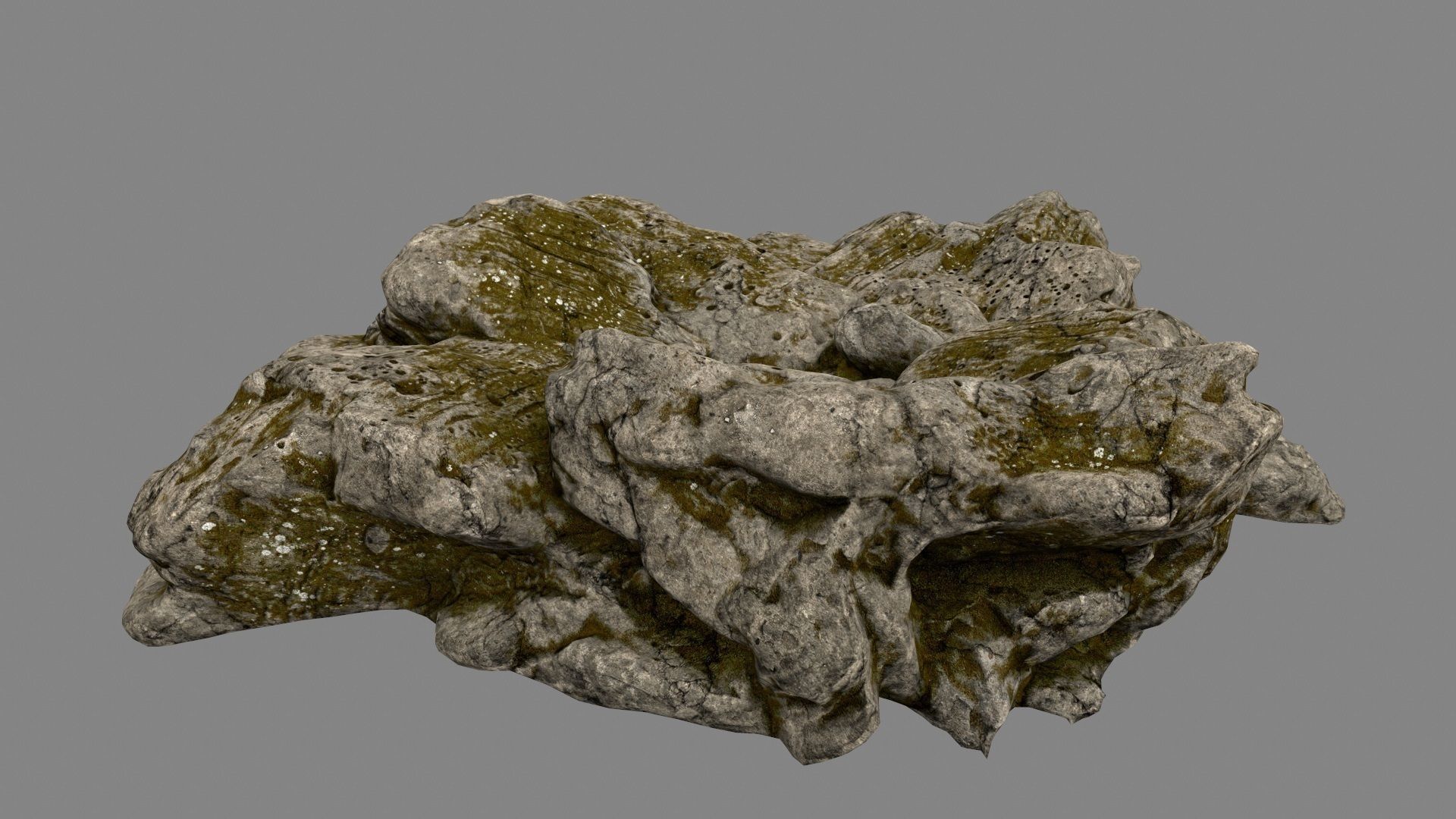 Desert Rock Low-poly 3D model_6