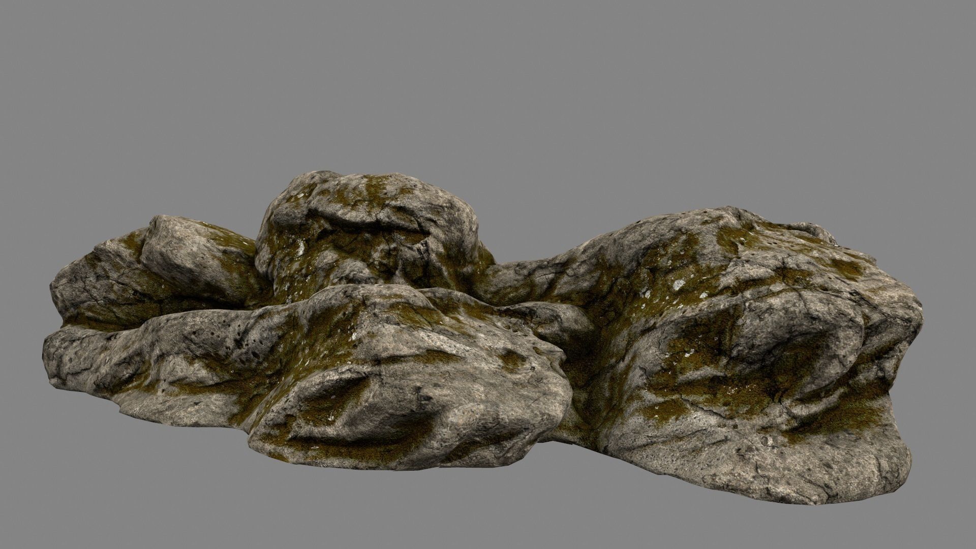 Desert Rock Low-poly 3D model_4