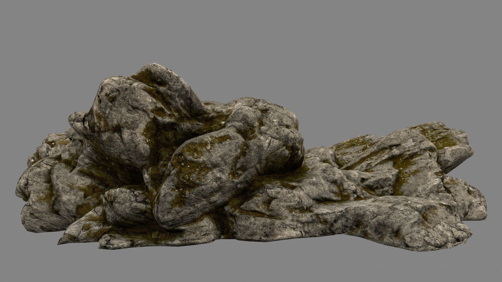 Desert Rock Low-poly 3D model_3