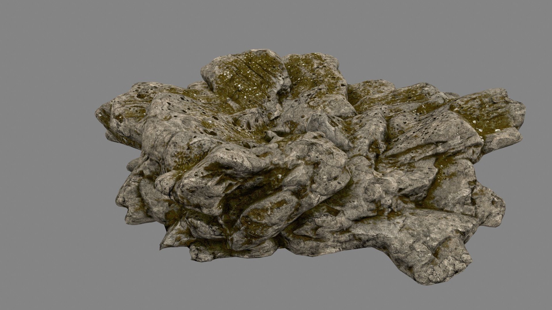 Desert Rock Low-poly 3D model_9