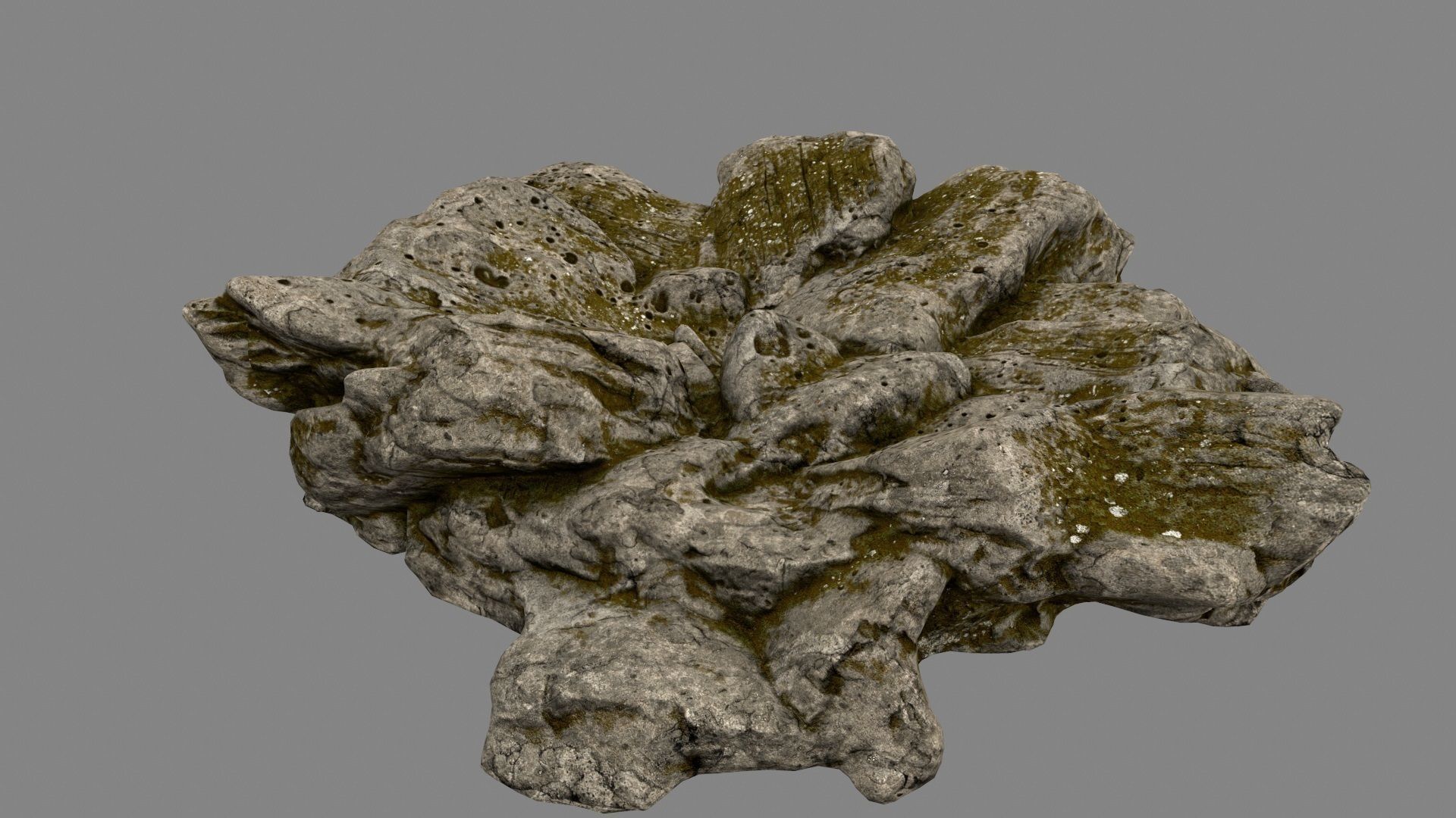 Desert Rock Low-poly 3D model_11
