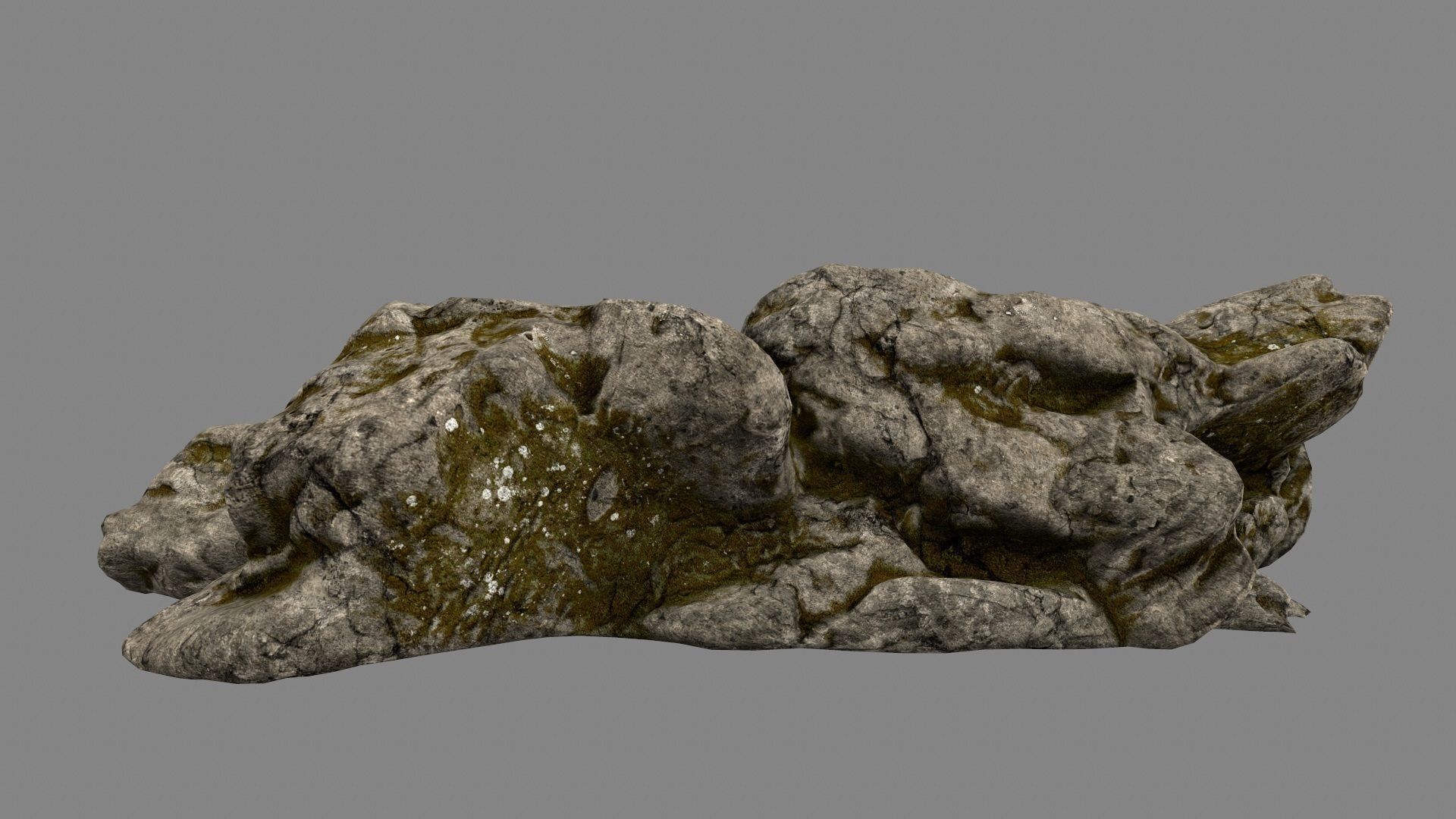 Desert Rock Low-poly 3D model_1