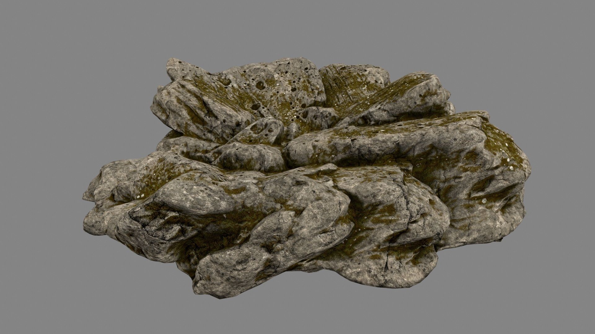 Desert Rock Low-poly 3D model_8