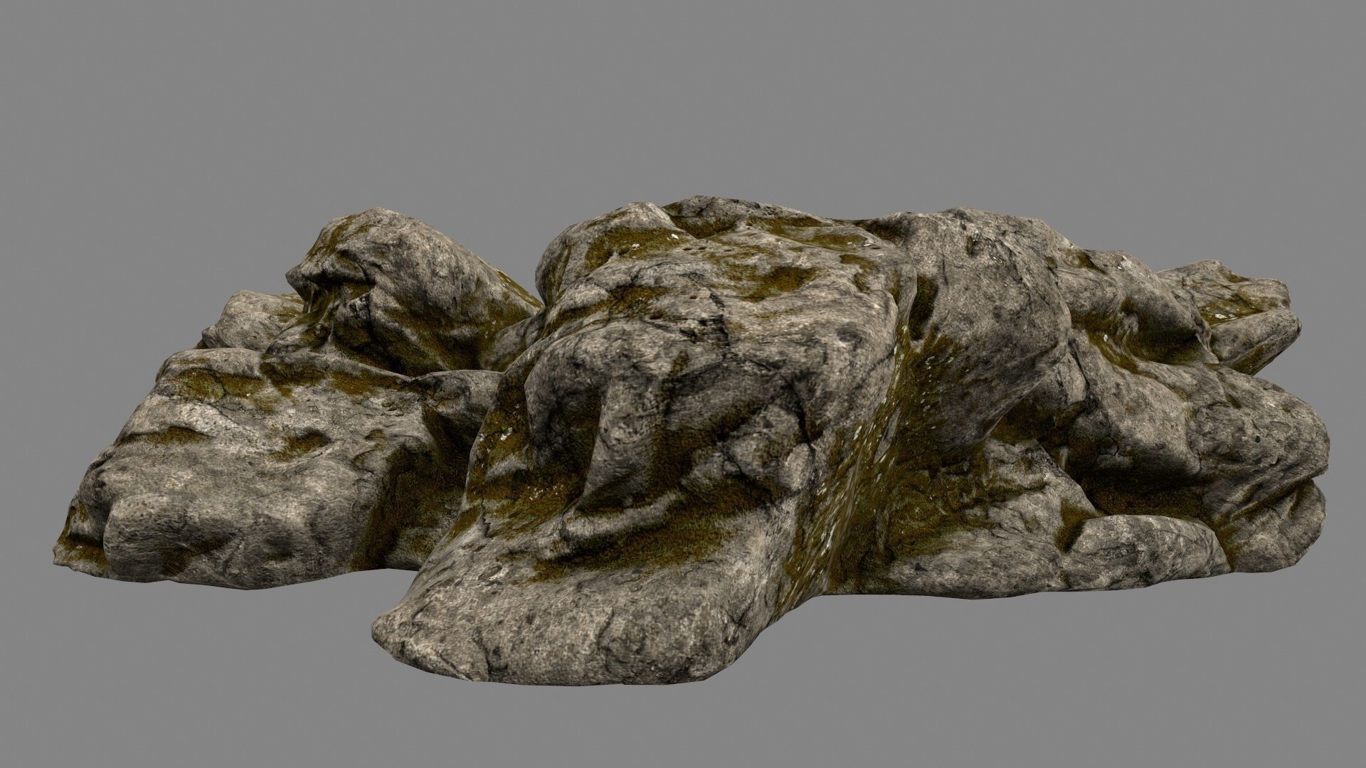 Desert Rock Low-poly 3D model_2