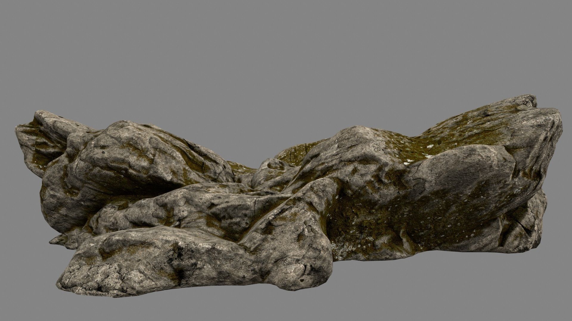 Desert Rock Low-poly 3D model_7