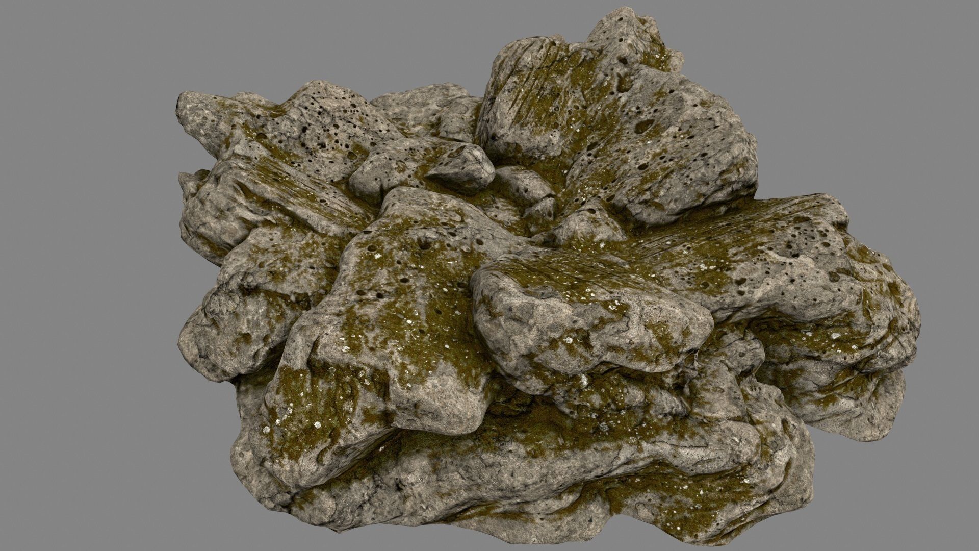 Desert Rock Low-poly 3D model_15