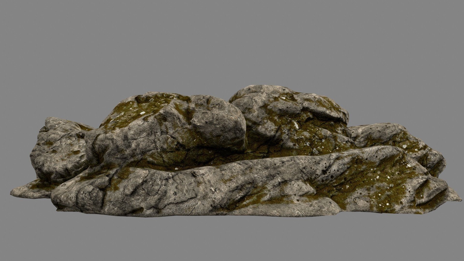Desert Rock Low-poly 3D model_5